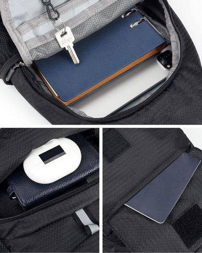 Packable Sling Backpack Lightweight Crossbody Bag Travel Daypack | Foldable design, Phone pocket, Water-resistant, Adjustable strap, Breathable back pad, Small hiking bag, Travel essentials