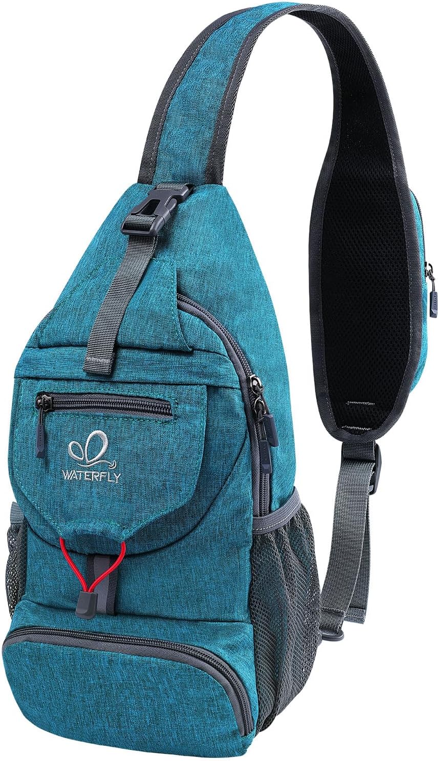 Packable Sling Backpack Lightweight Crossbody Bag Travel Daypack | Foldable design, Phone pocket, Water-resistant, Adjustable strap, Breathable back pad, Small hiking bag, Travel essentials