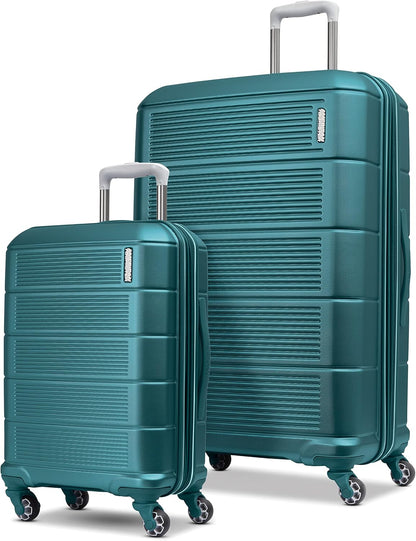Stratum 2.0 Expandable Hardside Luggage with Spinner Wheels, Soft Coral, Carry-on