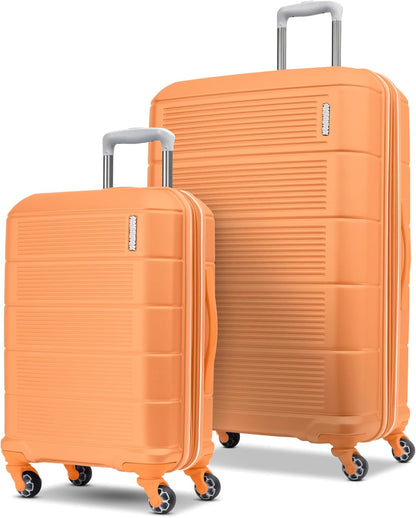 Stratum 2.0 Expandable Hardside Luggage with Spinner Wheels, Soft Coral, Carry-on