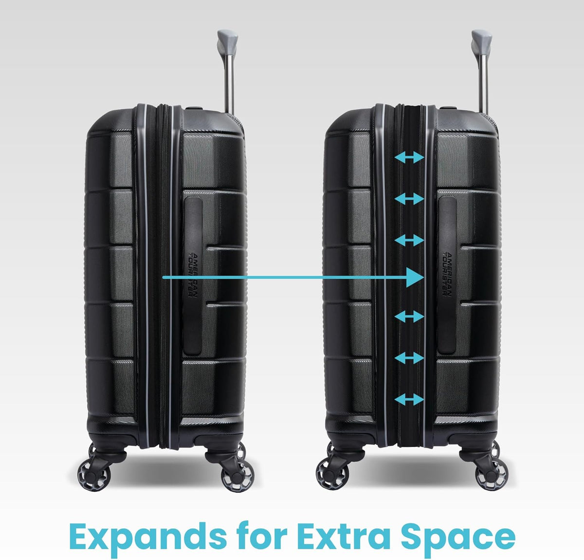 Stratum 2.0 Expandable Hardside Luggage with Spinner Wheels, Soft Coral, Carry-on