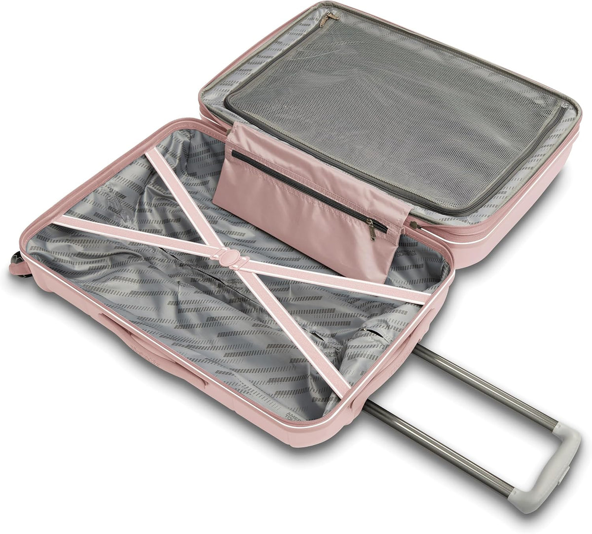 Stratum 2.0 Expandable Hardside Luggage with Spinner Wheels, Soft Coral, Carry-on