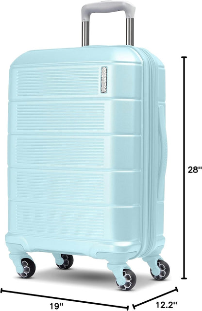 Stratum 2.0 Expandable Hardside Luggage with Spinner Wheels, Soft Coral, Carry-on