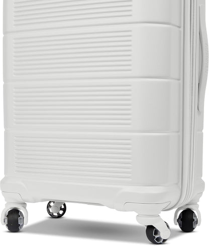 Stratum 2.0 Expandable Hardside Luggage with Spinner Wheels, Soft Coral, Carry-on