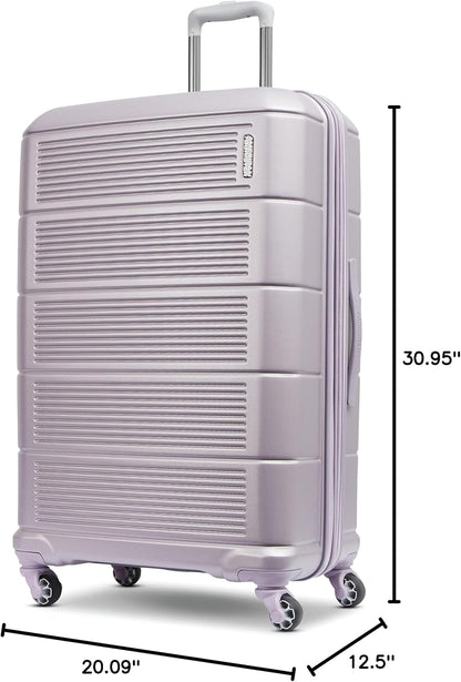 Stratum 2.0 Expandable Hardside Luggage with Spinner Wheels, Soft Coral, Carry-on