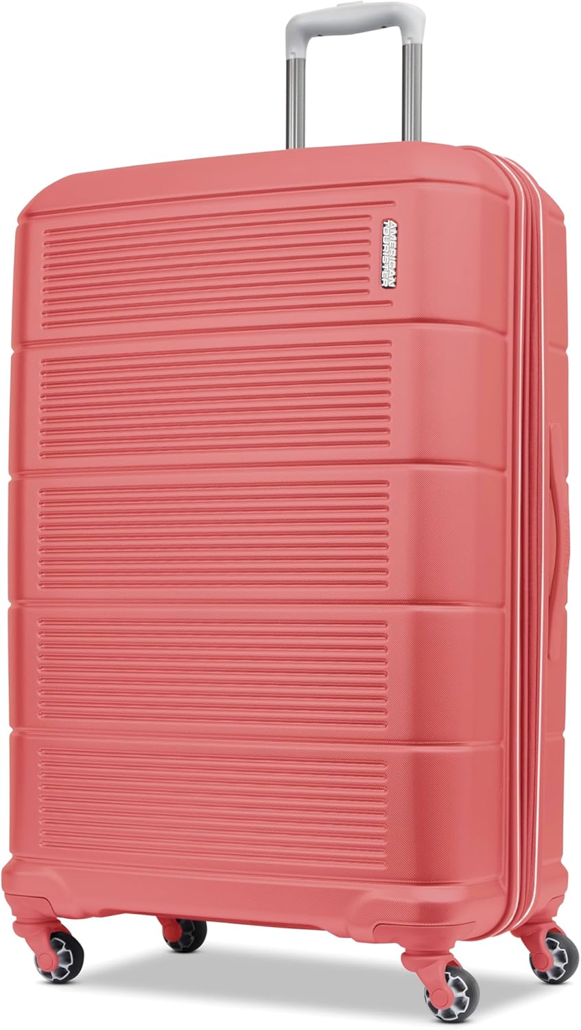 Stratum 2.0 Expandable Hardside Luggage with Spinner Wheels, Soft Coral, Carry-on