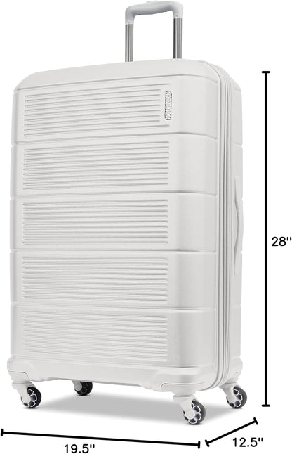 Stratum 2.0 Expandable Hardside Luggage with Spinner Wheels, Soft Coral, Carry-on