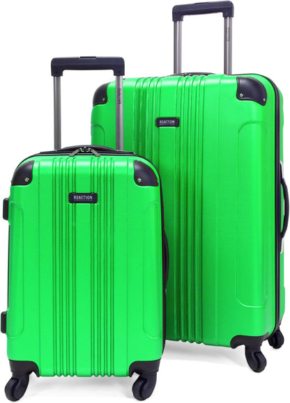 REACTION Out of Bounds Lightweight Hardshell 4-Wheel Spinner Luggage, Mint Blue, 20-Inch Carry On
