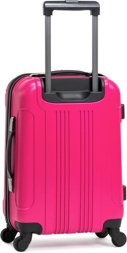 REACTION Out of Bounds Lightweight Hardshell 4-Wheel Spinner Luggage, Mint Blue, 20-Inch Carry On