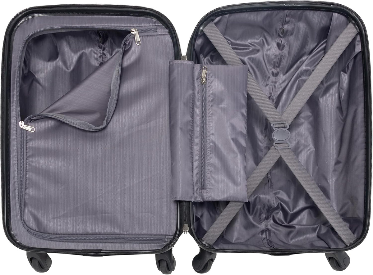 REACTION Out of Bounds Lightweight Hardshell 4-Wheel Spinner Luggage, Mint Blue, 20-Inch Carry On