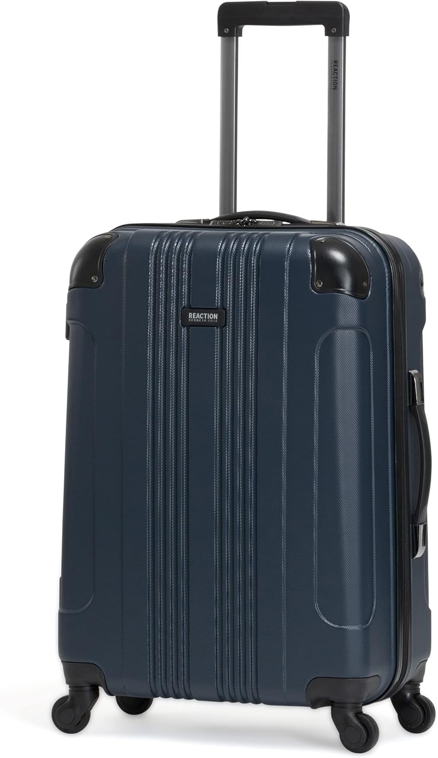 REACTION Out of Bounds Lightweight Hardshell 4-Wheel Spinner Luggage, Mint Blue, 20-Inch Carry On