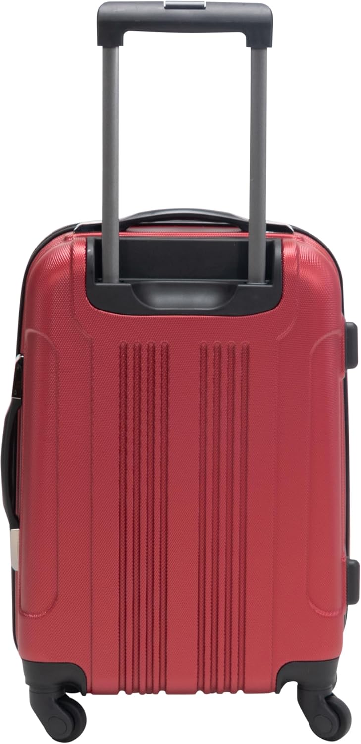 REACTION Out of Bounds Lightweight Hardshell 4-Wheel Spinner Luggage, Mint Blue, 20-Inch Carry On