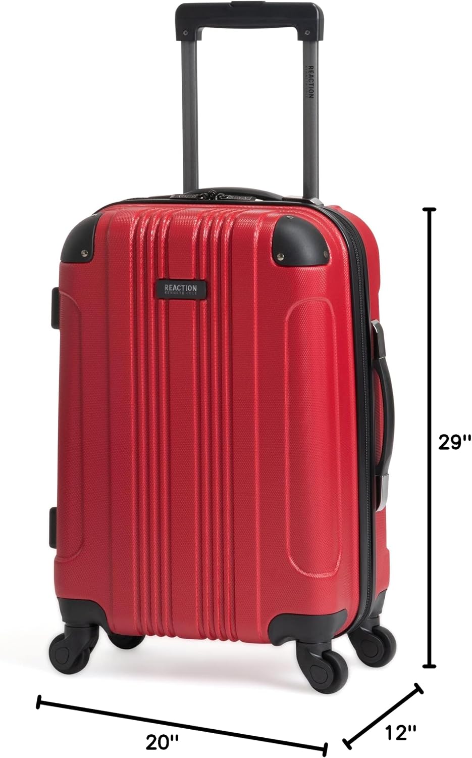 REACTION Out of Bounds Lightweight Hardshell 4-Wheel Spinner Luggage, Mint Blue, 20-Inch Carry On