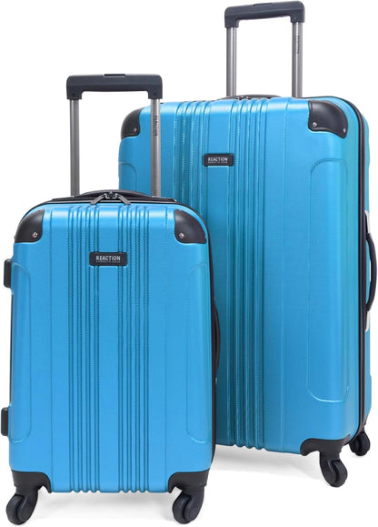 REACTION Out of Bounds Lightweight Hardshell 4-Wheel Spinner Luggage, Mint Blue, 20-Inch Carry On