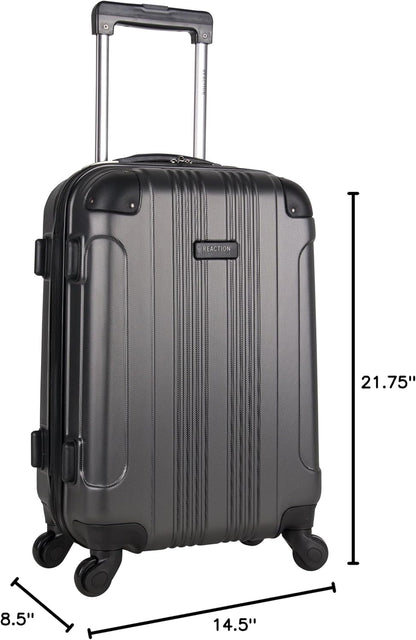 REACTION Out of Bounds Lightweight Hardshell 4-Wheel Spinner Luggage, Mint Blue, 20-Inch Carry On