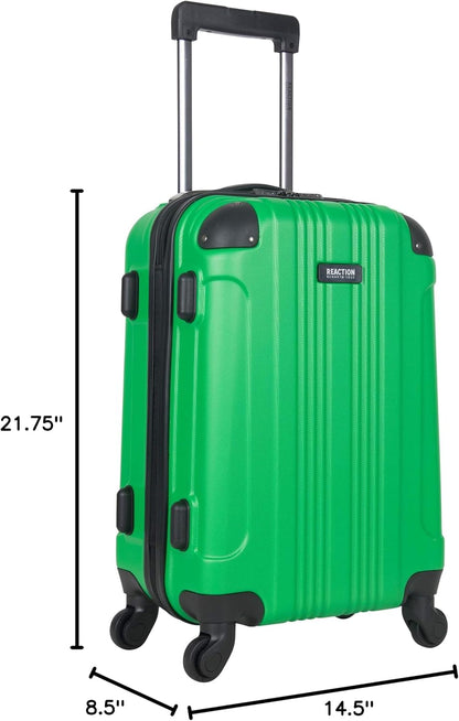 REACTION Out of Bounds Lightweight Hardshell 4-Wheel Spinner Luggage, Mint Blue, 20-Inch Carry On