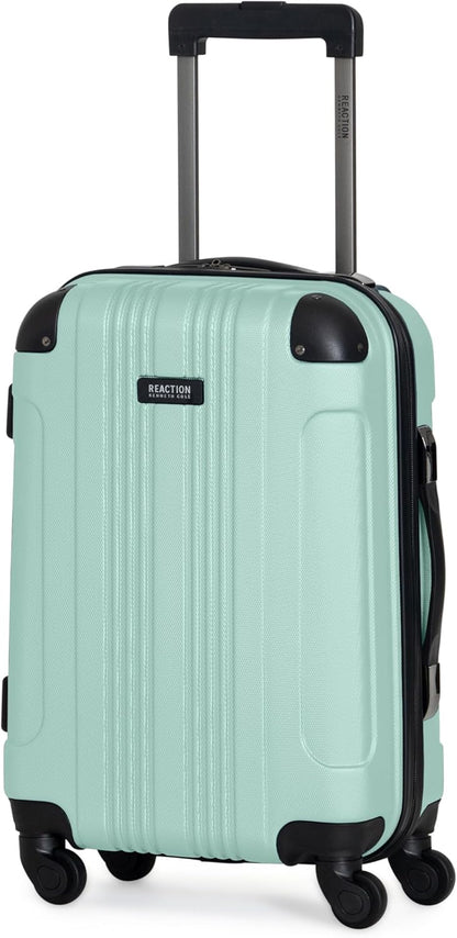 REACTION Out of Bounds Lightweight Hardshell 4-Wheel Spinner Luggage, Mint Blue, 20-Inch Carry On