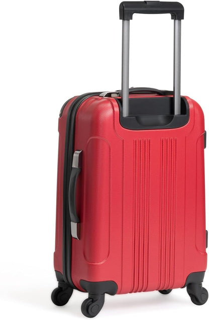 REACTION Out of Bounds Lightweight Hardshell 4-Wheel Spinner Luggage, Mint Blue, 20-Inch Carry On