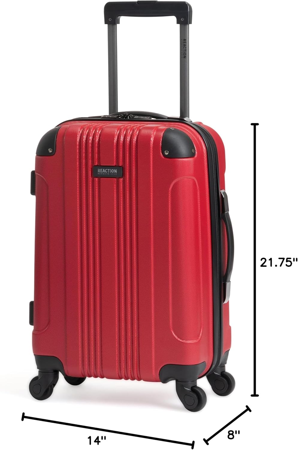REACTION Out of Bounds Lightweight Hardshell 4-Wheel Spinner Luggage, Mint Blue, 20-Inch Carry On