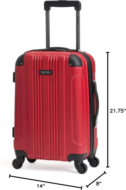 REACTION Out of Bounds Lightweight Hardshell 4-Wheel Spinner Luggage, Mint Blue, 20-Inch Carry On