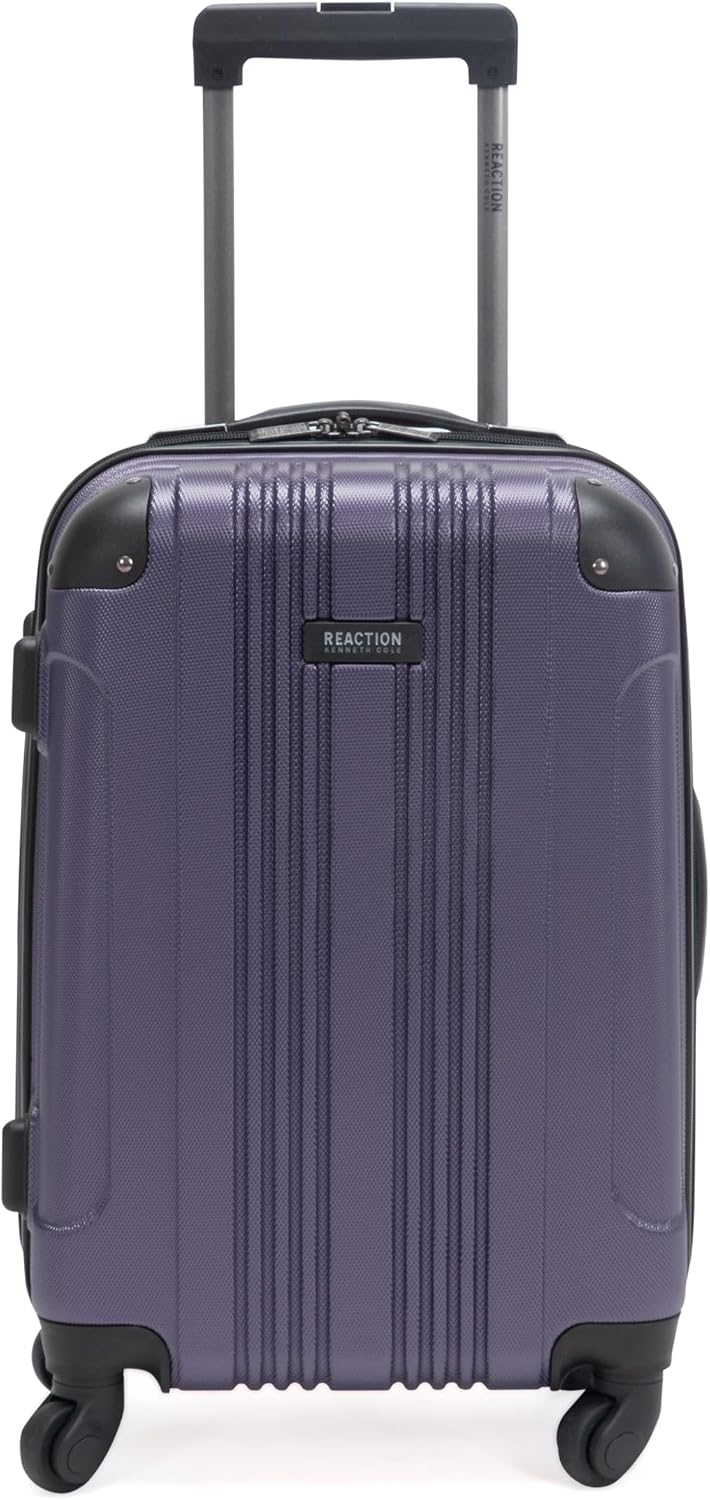 REACTION Out of Bounds Lightweight Hardshell 4-Wheel Spinner Luggage, Mint Blue, 20-Inch Carry On