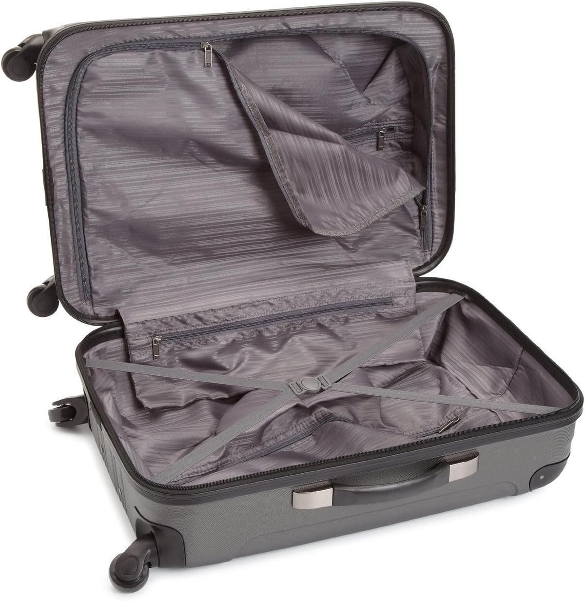REACTION Out of Bounds Lightweight Hardshell 4-Wheel Spinner Luggage, Mint Blue, 20-Inch Carry On