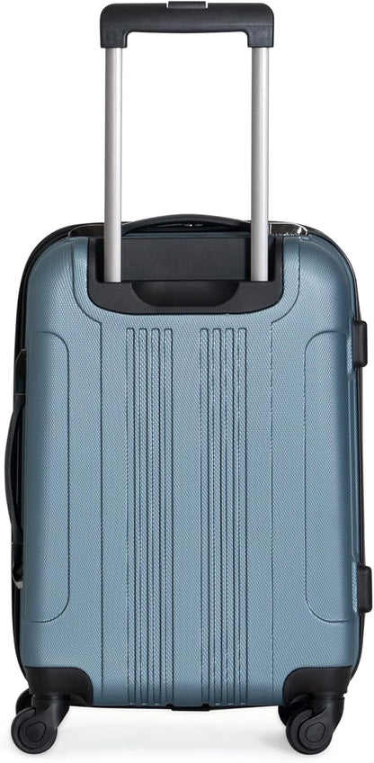 REACTION Out of Bounds Lightweight Hardshell 4-Wheel Spinner Luggage, Mint Blue, 20-Inch Carry On