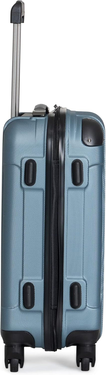 REACTION Out of Bounds Lightweight Hardshell 4-Wheel Spinner Luggage, Mint Blue, 20-Inch Carry On