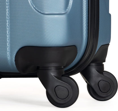 REACTION Out of Bounds Lightweight Hardshell 4-Wheel Spinner Luggage, Mint Blue, 20-Inch Carry On