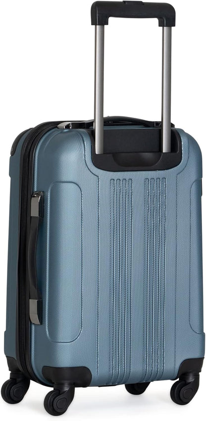 REACTION Out of Bounds Lightweight Hardshell 4-Wheel Spinner Luggage, Mint Blue, 20-Inch Carry On