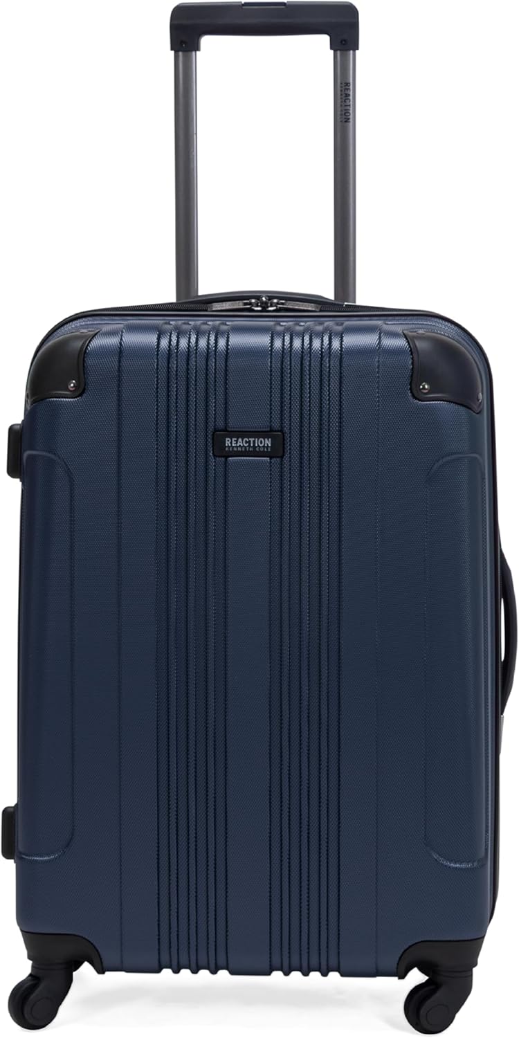REACTION Out of Bounds Lightweight Hardshell 4-Wheel Spinner Luggage, Mint Blue, 20-Inch Carry On