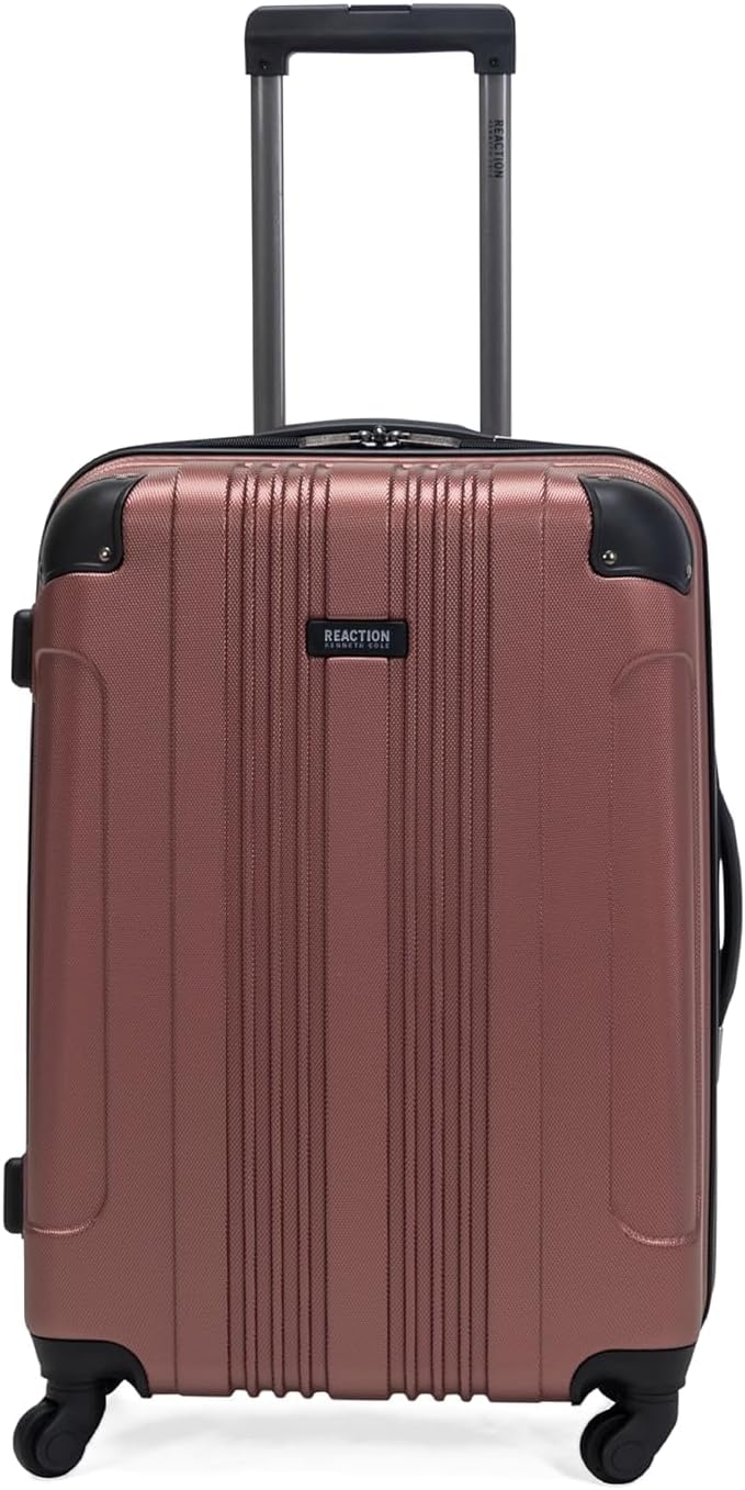 REACTION Out of Bounds Lightweight Hardshell 4-Wheel Spinner Luggage, Mint Blue, 20-Inch Carry On