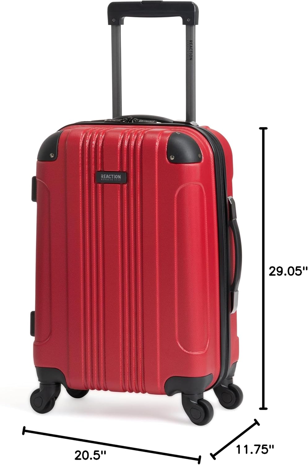 REACTION Out of Bounds Lightweight Hardshell 4-Wheel Spinner Luggage, Mint Blue, 20-Inch Carry On