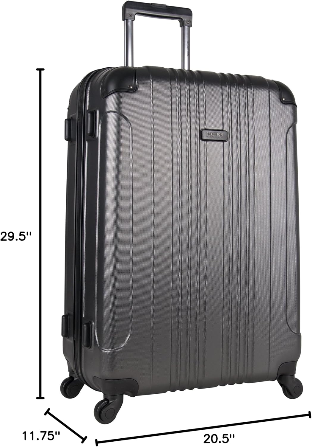 REACTION Out of Bounds Lightweight Hardshell 4-Wheel Spinner Luggage, Mint Blue, 20-Inch Carry On