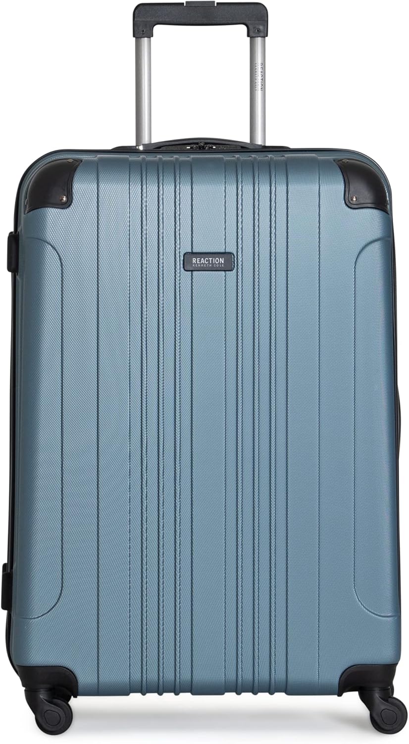 REACTION Out of Bounds Lightweight Hardshell 4-Wheel Spinner Luggage, Mint Blue, 20-Inch Carry On