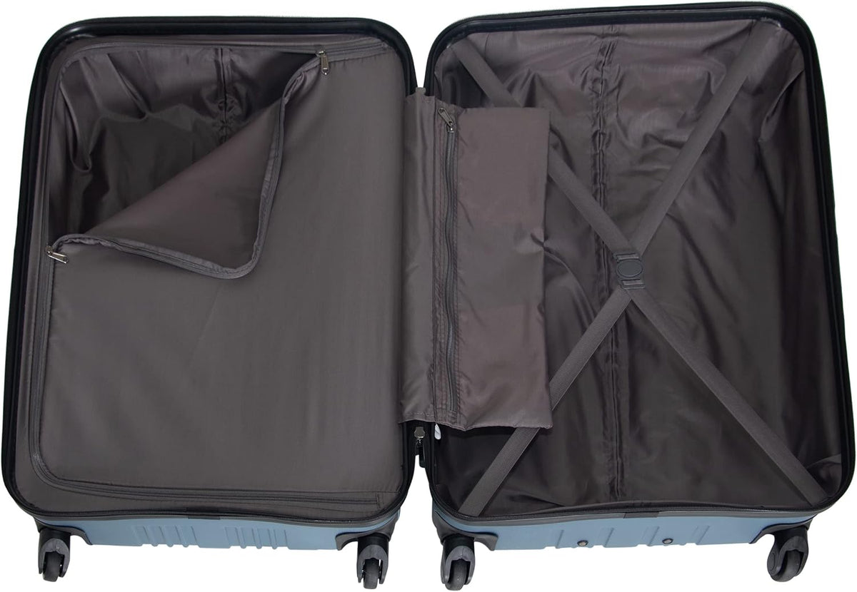 REACTION Out of Bounds Lightweight Hardshell 4-Wheel Spinner Luggage, Mint Blue, 20-Inch Carry On