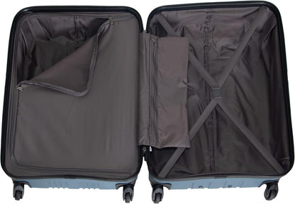 REACTION Out of Bounds Lightweight Hardshell 4-Wheel Spinner Luggage, Mint Blue, 20-Inch Carry On