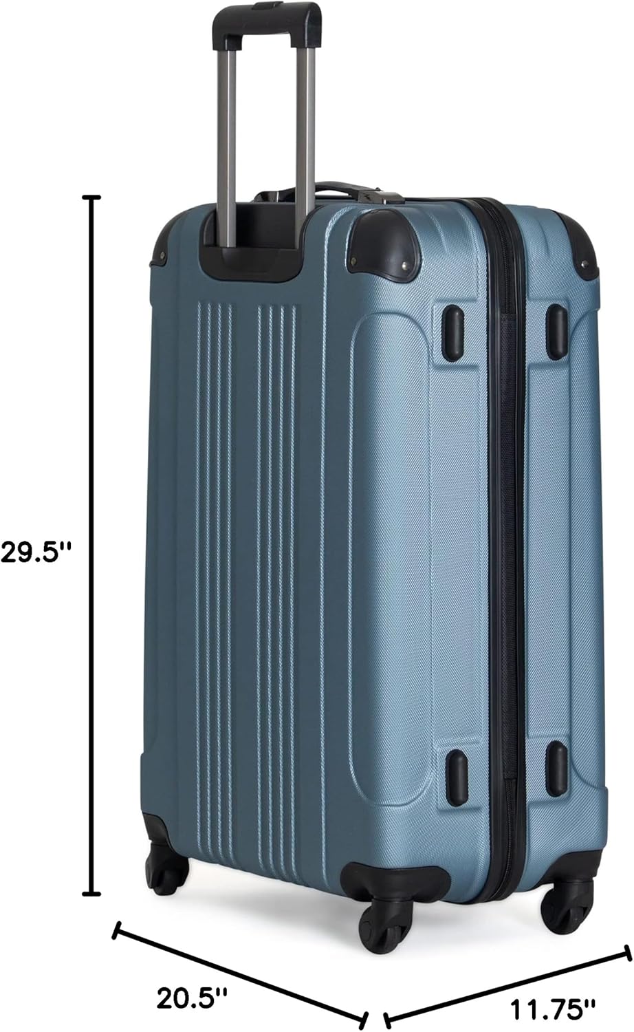 REACTION Out of Bounds Lightweight Hardshell 4-Wheel Spinner Luggage, Mint Blue, 20-Inch Carry On