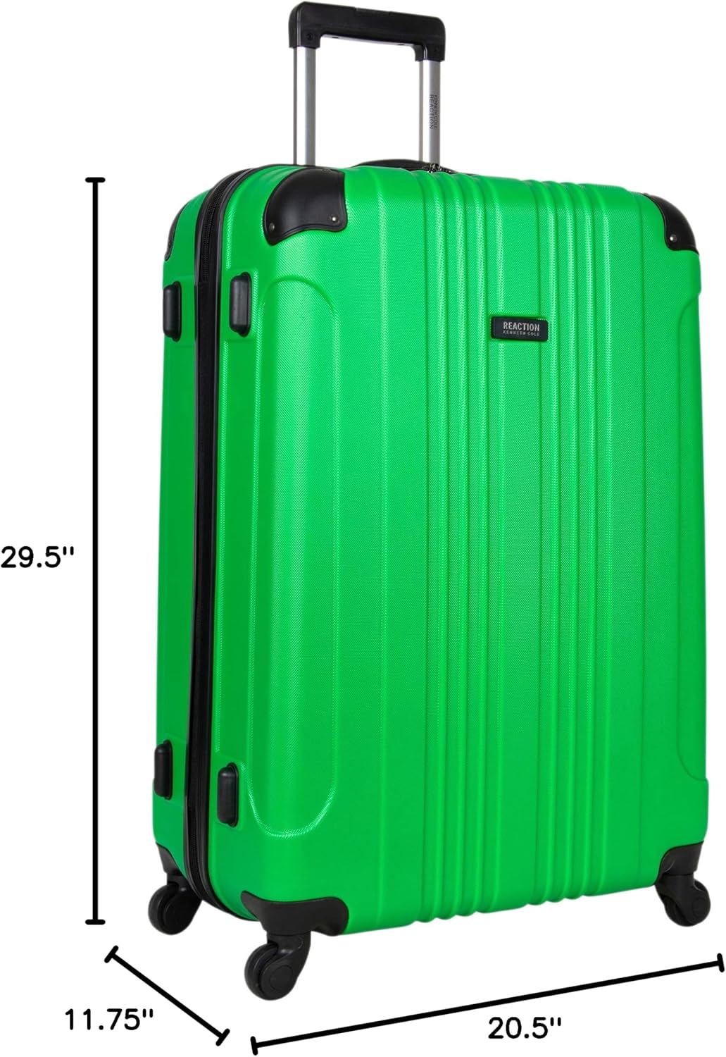 REACTION Out of Bounds Lightweight Hardshell 4-Wheel Spinner Luggage, Mint Blue, 20-Inch Carry On
