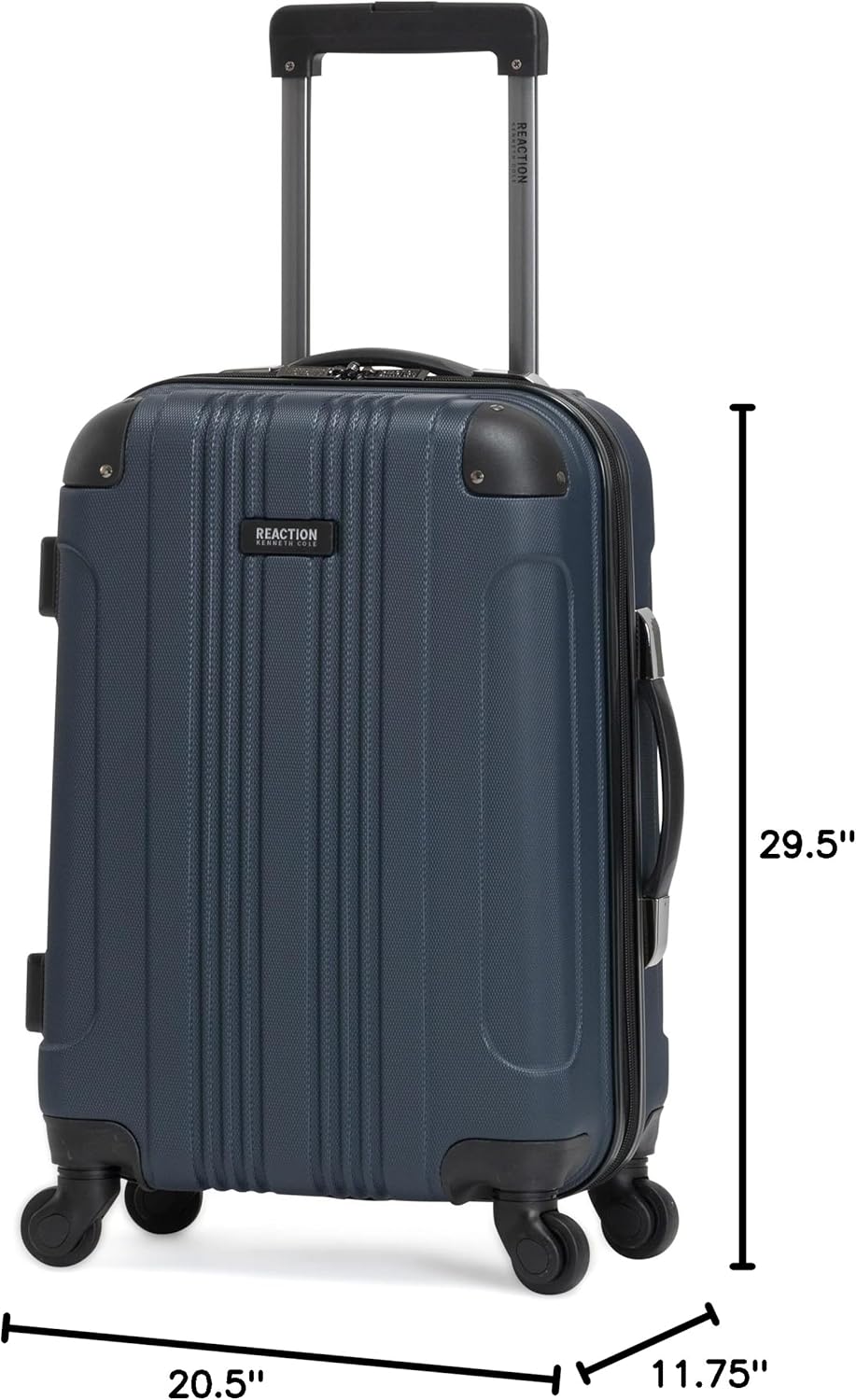 REACTION Out of Bounds Lightweight Hardshell 4-Wheel Spinner Luggage, Mint Blue, 20-Inch Carry On