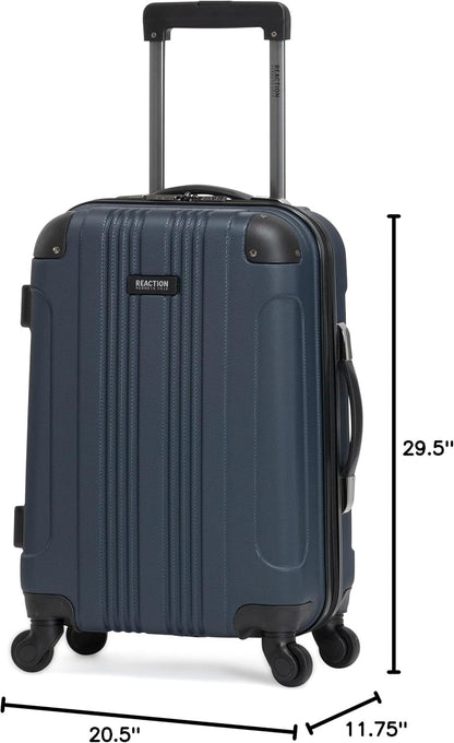 REACTION Out of Bounds Lightweight Hardshell 4-Wheel Spinner Luggage, Mint Blue, 20-Inch Carry On