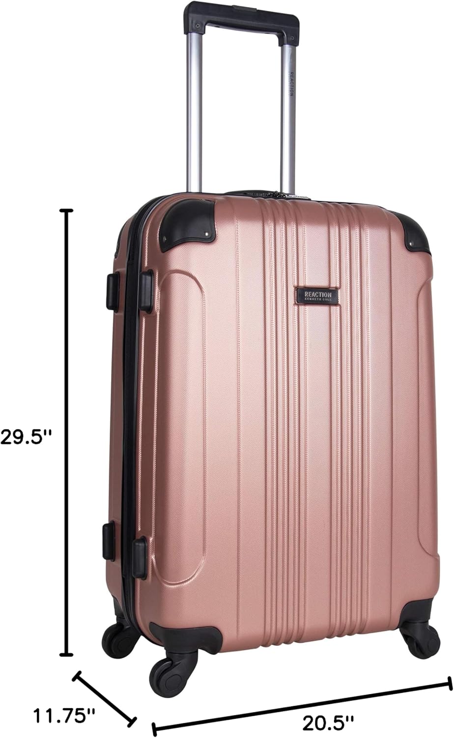REACTION Out of Bounds Lightweight Hardshell 4-Wheel Spinner Luggage, Mint Blue, 20-Inch Carry On