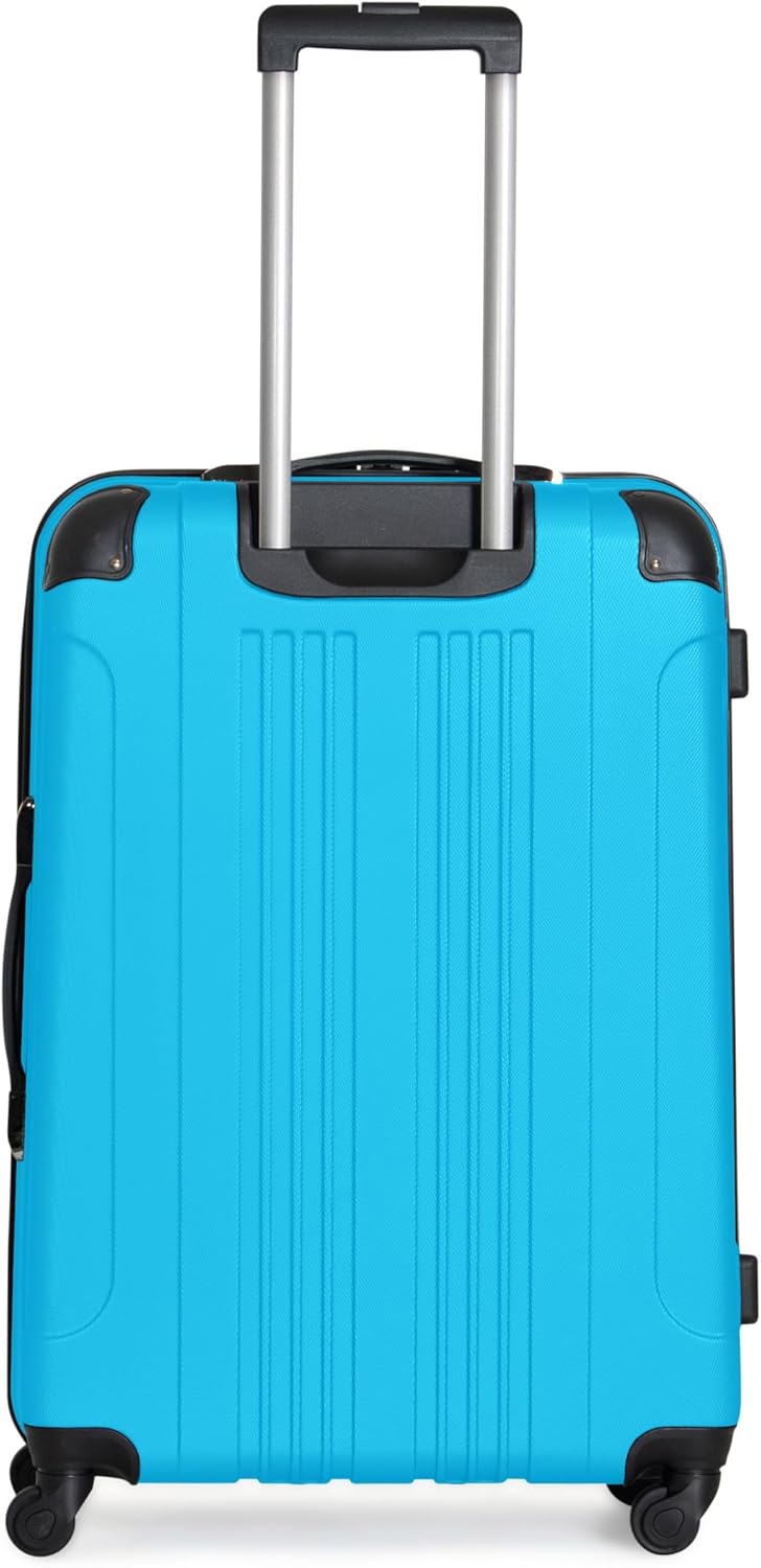 REACTION Out of Bounds Lightweight Hardshell 4-Wheel Spinner Luggage, Mint Blue, 20-Inch Carry On