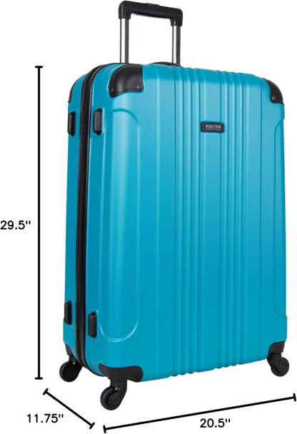 REACTION Out of Bounds Lightweight Hardshell 4-Wheel Spinner Luggage, Mint Blue, 20-Inch Carry On