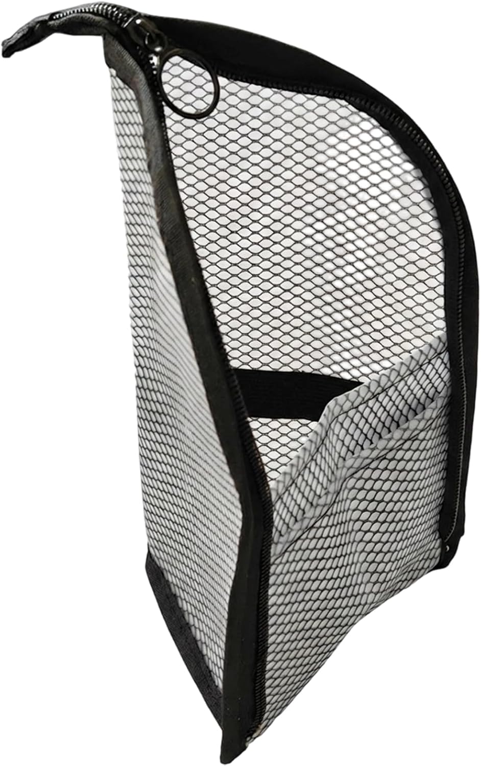 Standing Toiletry Bag, Hanging Travel Toiletry Bag with Clear Compartments, Large Makeup Bag for Organized Travel Essentials, White Standing Make Up Bag with Multiple Pockets (Black)
