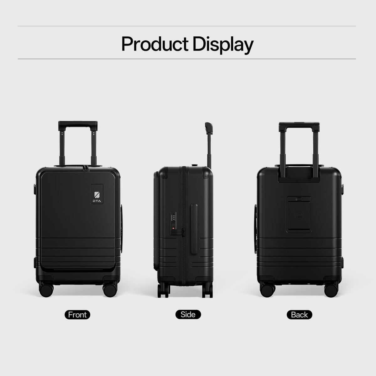Top Opening PC Hard Shell Suitcase, 20-inch International Carry On Luggage with TSA Lock, 360 Silent Spinner Wheels - Ideal for Business Travel Suitcase (Beige, Carry-On 20-Inch)