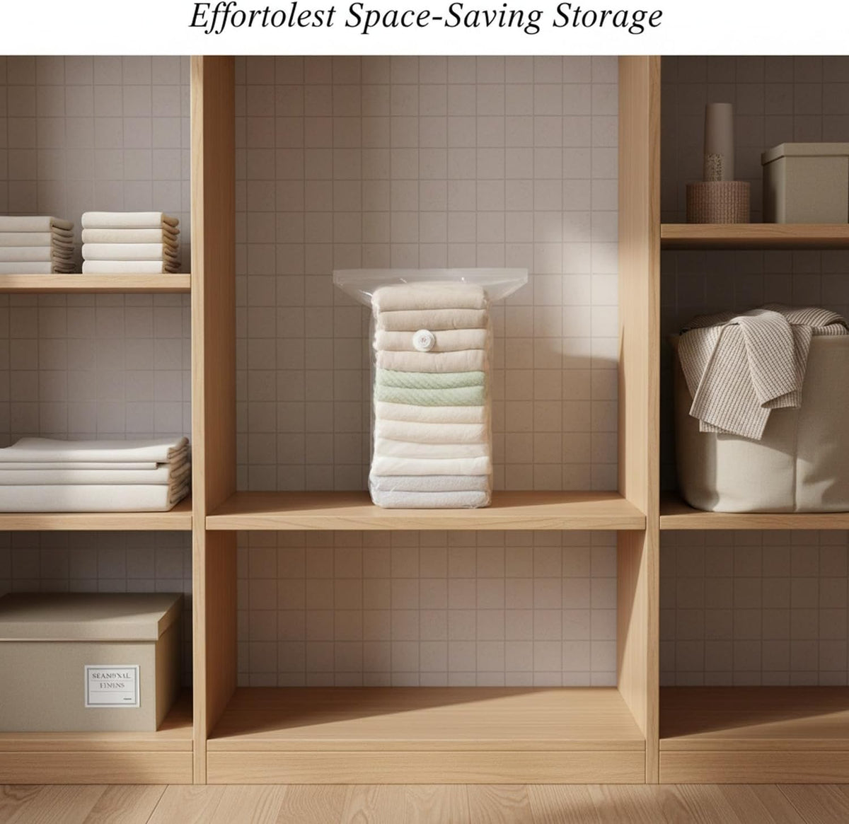 Manual Compression Storage Bags for Space Saving, No Vacuum or Pump Needed, Roll-Up Design for Bedding, Clothes, and Travel Packing, Durable PA/PE Composite Material