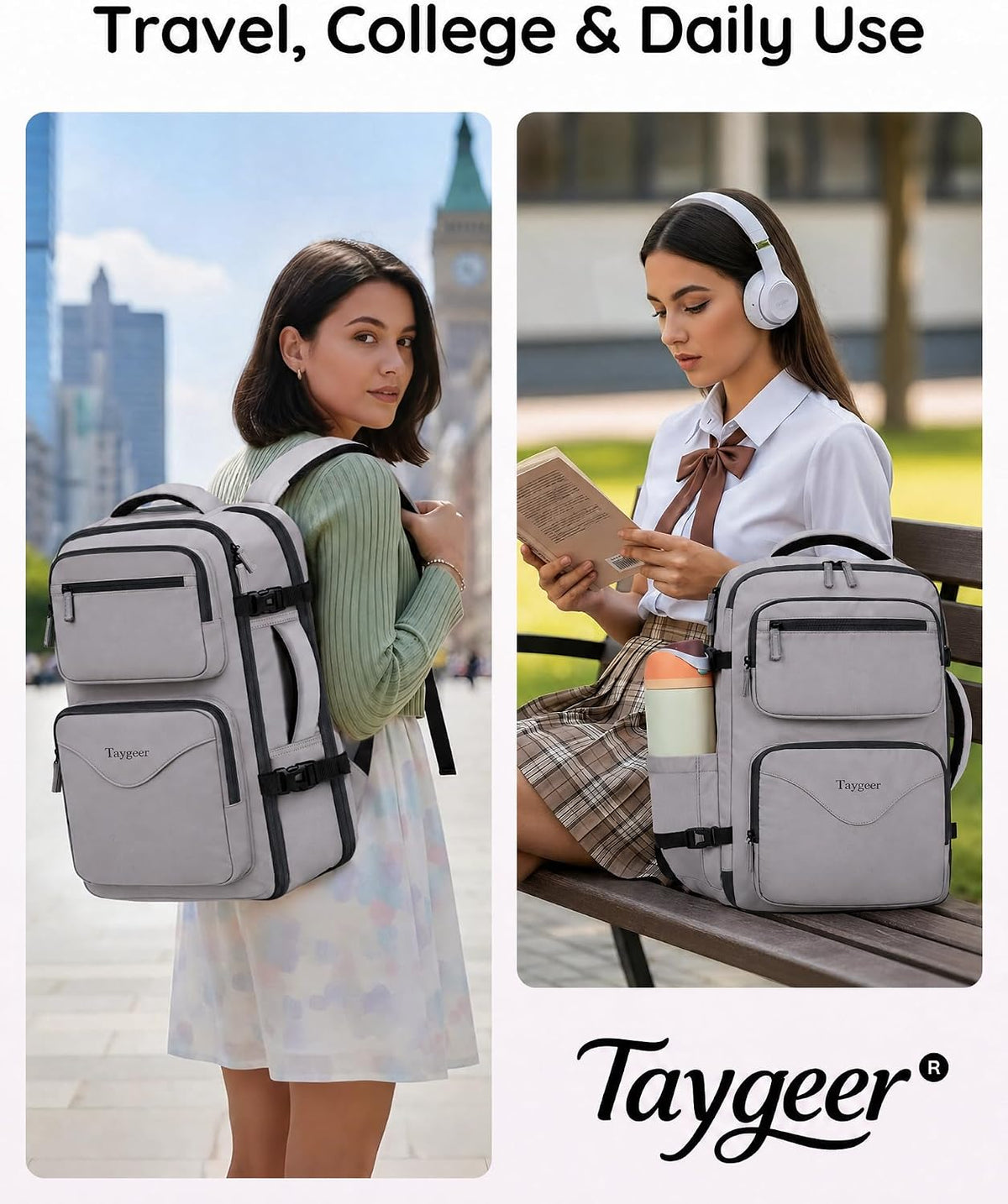 Airline Approved Carry on Backpack, Womens Weekender Travel Bag | Luggage 15.6 Inch Laptop Backpack with Water Bottle Pocket & Shoe Pouch, Travel Gifts for Frend Outdoor Weekend, Peacock Blue