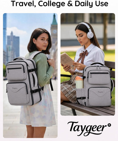 Airline Approved Carry on Backpack, Womens Weekender Travel Bag | Luggage 15.6 Inch Laptop Backpack with Water Bottle Pocket & Shoe Pouch, Travel Gifts for Frend Outdoor Weekend, Peacock Blue