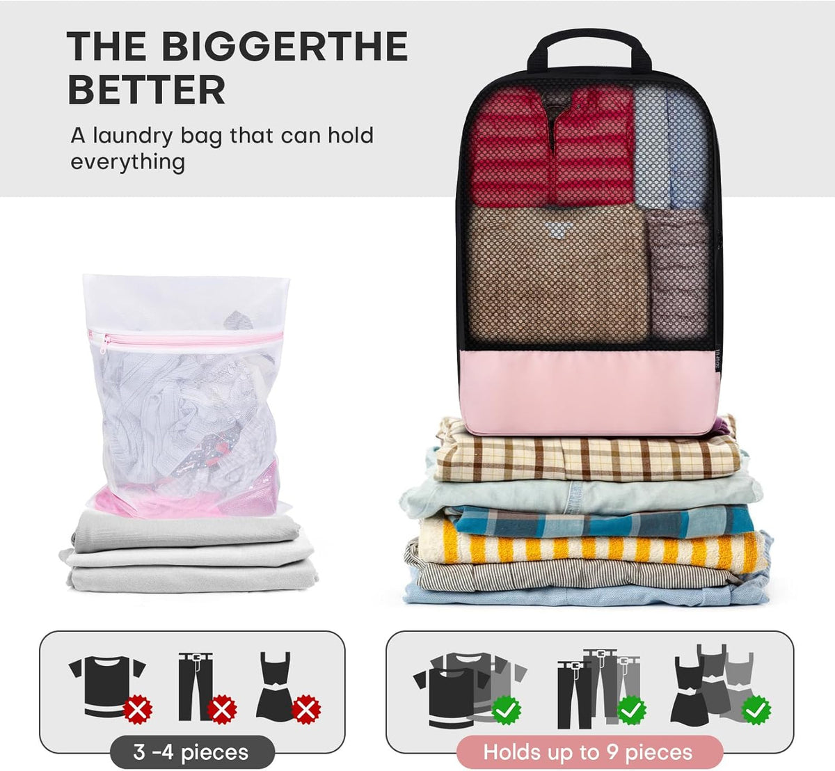4 PCS Set Compression Packing Cubes for Travel, Lightweight Packaging Organizer Bags for Carry On Space Saving, Travel Essentials Cubes for Suitcase Backpack, Beige